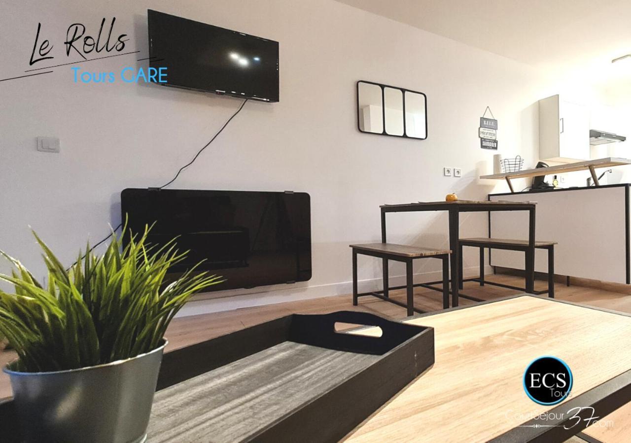 "Le Roll'S" - 1 Chambre - 5 Couchages - Calme - Terrasse - Parking Prive Tours Exterior foto