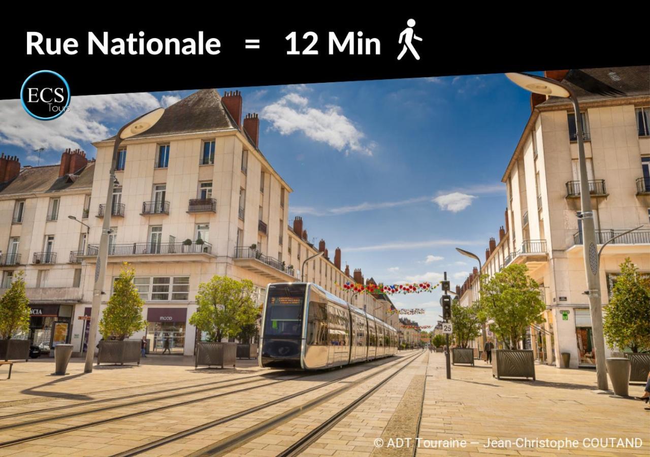 "Le Roll'S" - 1 Chambre - 5 Couchages - Calme - Terrasse - Parking Prive Tours Exterior foto
